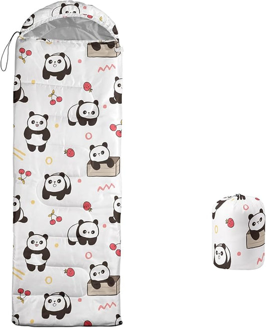 Galaxy Wolf Camping Sleeping Bags Warm & Cool Weather Waterproof Backpacking Blue Purple Starry Sky Sleeping Bag All Seasons Camping, for Adult Kids Boy Girls Camping Gear Equipment, Traveling