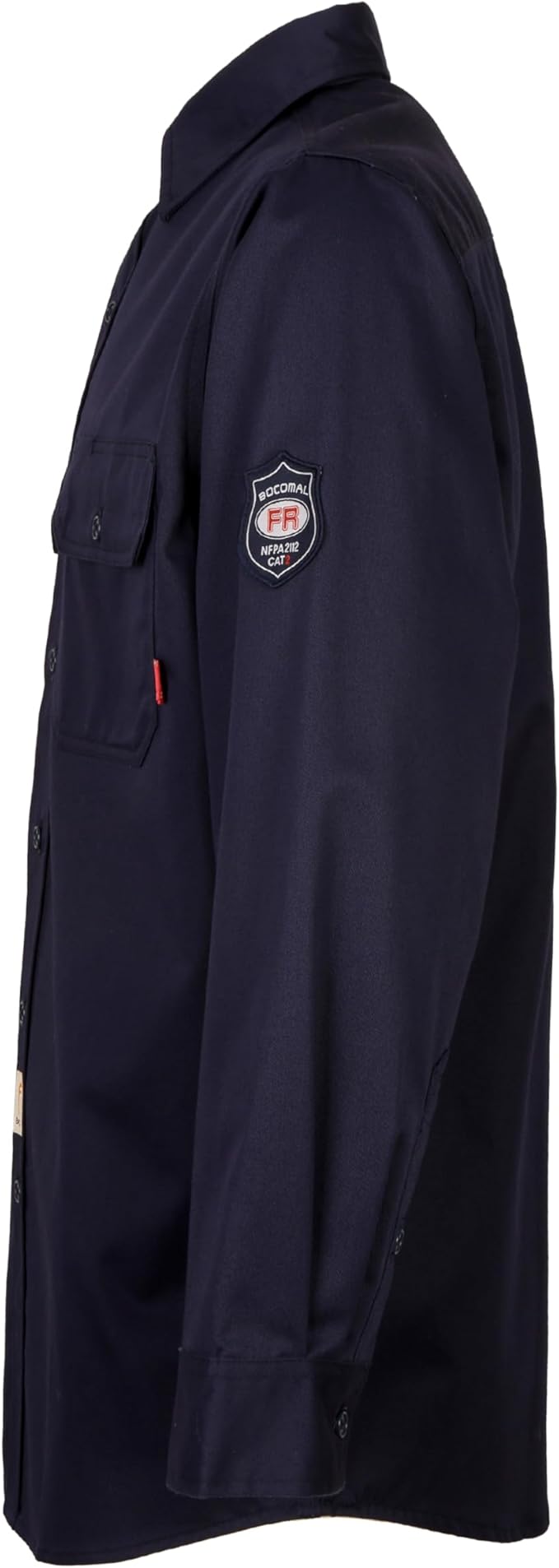 BOCOMAL FR Shirts Flame Resistant 100% C NFPA2112 7.5oz Men's Fire Retardant Welding Shirt