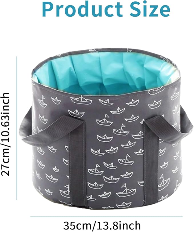 Collapsible Bucket for Soaking Feet-25L Portable Travel Foot Bath Tub, Foot Soaking Bath Basin Portable, Foot Spa Soaking Feet Home Pedicure Basin Outdoor Camping