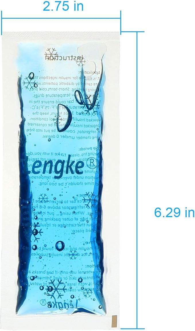 Cooler Ice Pack - Reusable Cooler Packs for Insulin Cooler Travel Case by YOUSHARES (Pack of 4)