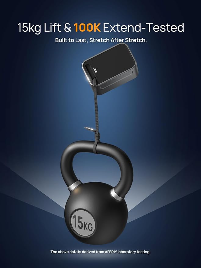 AFERIY 145W DC Portable Power Station w/ 100W PD Retractable USB-C Cable, 99.2Wh LiFePO4 Battery Dual Way 100W PD, Solar Generator,TSA Approved Portable Power Bank, 6 Protections for Camping Travel