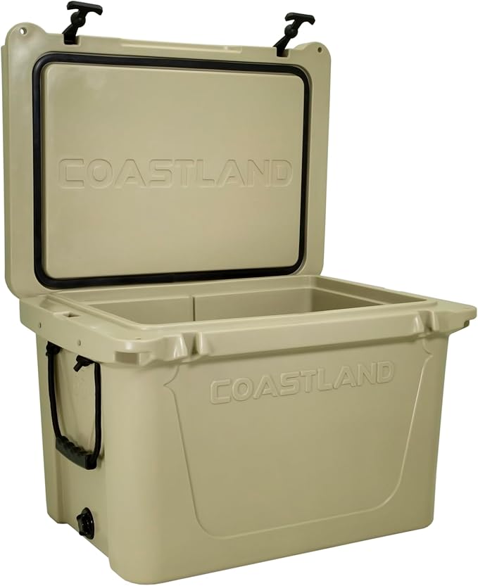 Coastland Delta Series Rotomolded Coolers, Premium Everyday Use Insulated Cooler, Ideal Portable Ice Chest Available in Multiple Capacities & Colors