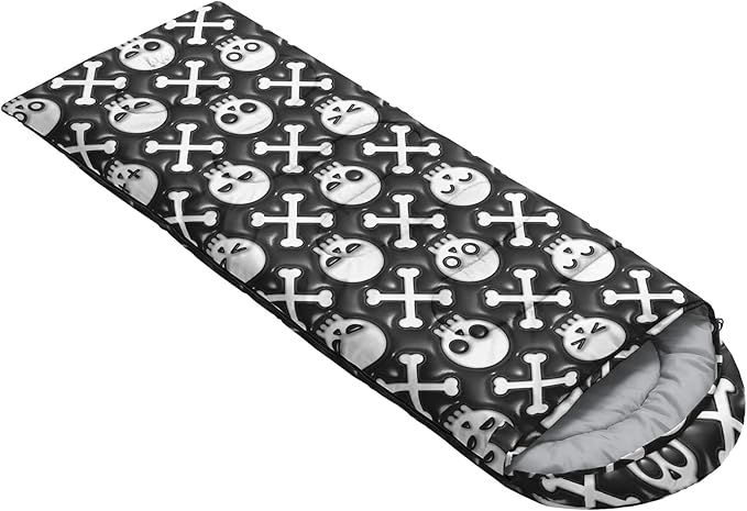 AILONEN Blue Glowing Basketball Sleeping Bag for Kids Boys,Warm and Cool Weather,Lightweight,Waterproof Backpacking,City Theme Ball Sports Sleeping Bag for Camping