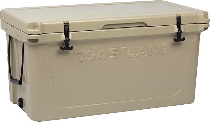 Coastland Delta Series Rotomolded Coolers, Premium Everyday Use Insulated Cooler, Ideal Portable Ice Chest Available in Multiple Capacities & Colors
