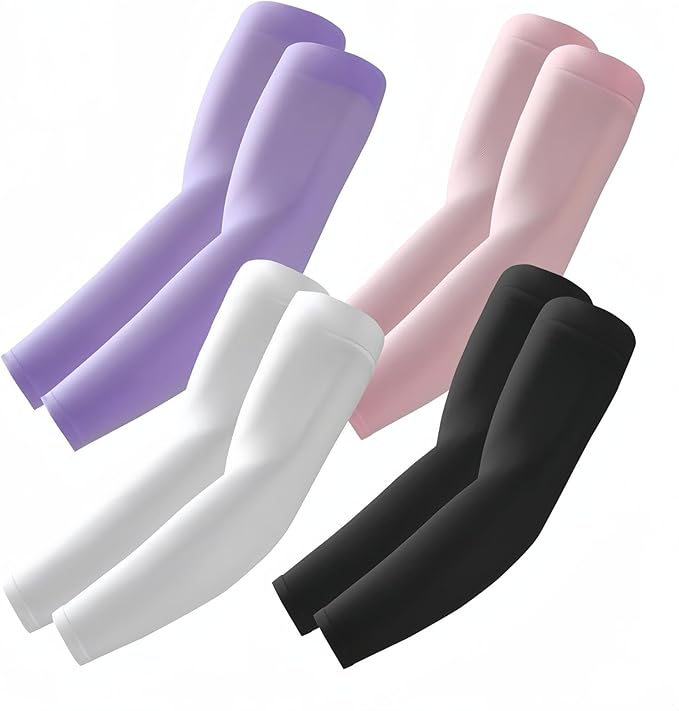 Arm Sleeves, Cooling UV Sun Protection Sports Compression for Men/Women