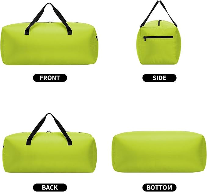 Foldable Duffel Bag 30" / 75L Lightweight with Water Rresistant for Travel-Light Green