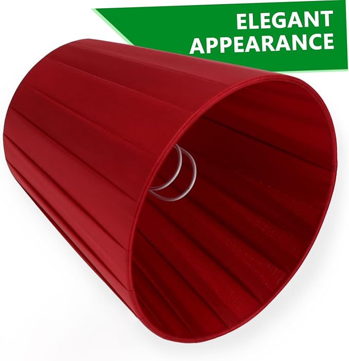 1pc Decorative Cloth Lampshade Clip Bulb Light Cover for Home Decor Elegant and Accessory for Chandelier Table Floor and Wall Lamps Wine Design