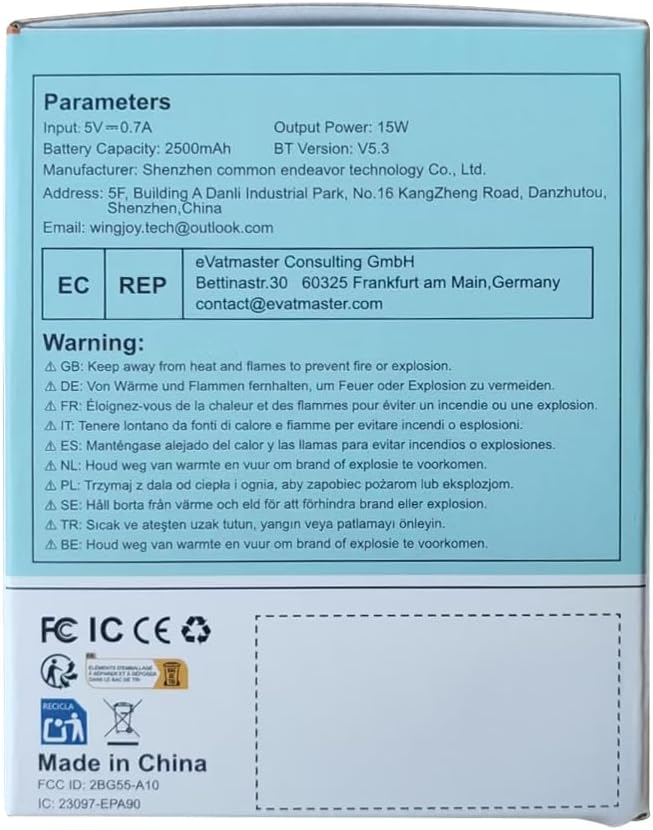 Bluetooth Speaker Wireless,IP67 Waterproof & Dustproof Portable Speaker with Lights,15W Loud Stereo Sound, 2500mAh Battery All Day Playtime, TWS Pairing, BT5.3, Home/Party/Outdoor/Beach (Blue)