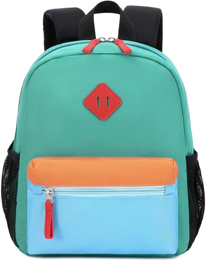 Preschool Backpack Kindergarten Toddler School Backpacks 2-4 Years for Boys and Girls with Chest Buckle (Lake Green Blue, Small-12 H(not Fit Folder))