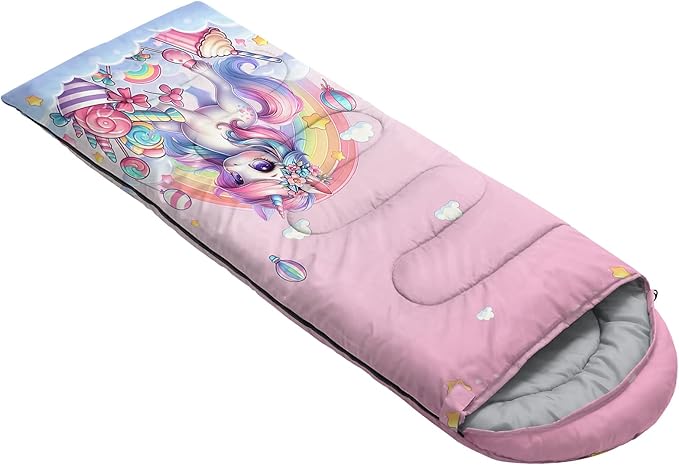 HOSIMA Dear Hunting Pattern Cold Weather Sleeping Bags for Adults,Black Light Weight Sleeping Bags for Kids Adults,WaterProof Sleeping Bags for Outdoors Hiking.