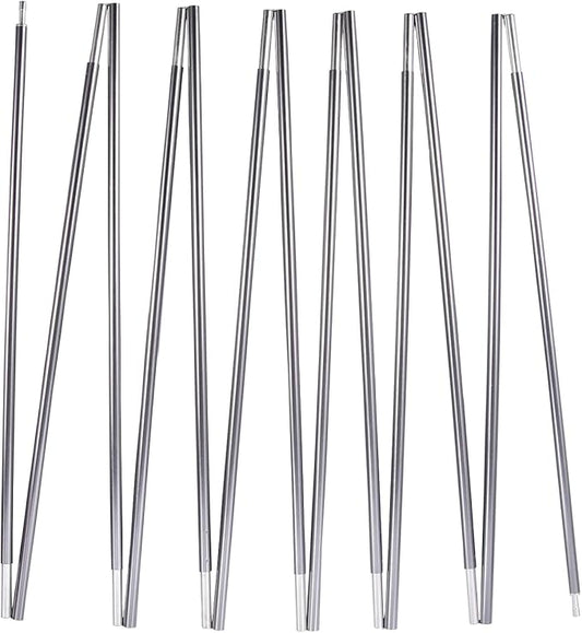 Preassembled Tent Poles Replacement, Gray 7001 T6 Heated Aluminum Tent Poles 1 Pole Pack