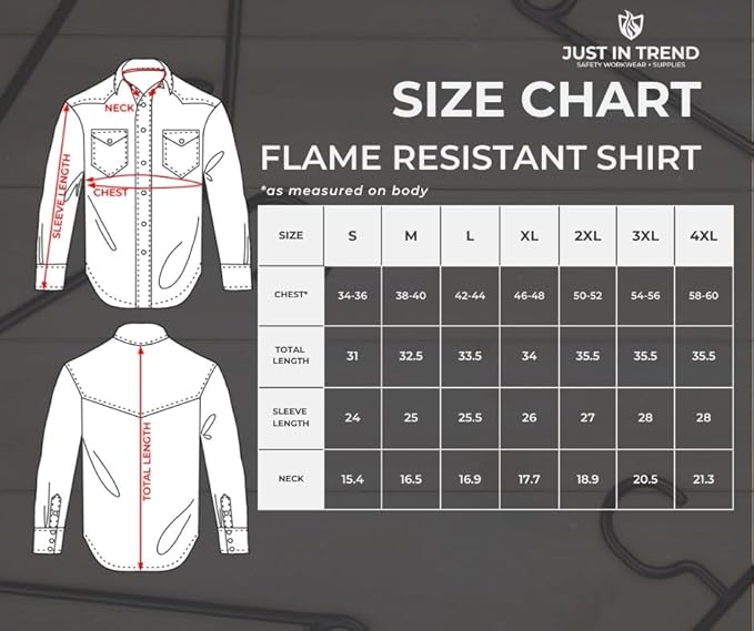 Flame Resistant FR Welding Shirt - 100% C - 9 oz