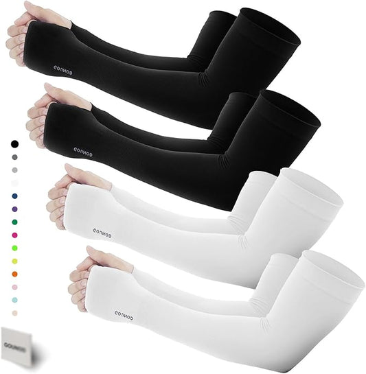 GOUNOD Gardening Sleeves to Cover Arms for Women with Thumb Holes-Sun Protection SPF Cooling Driving UV Blocking