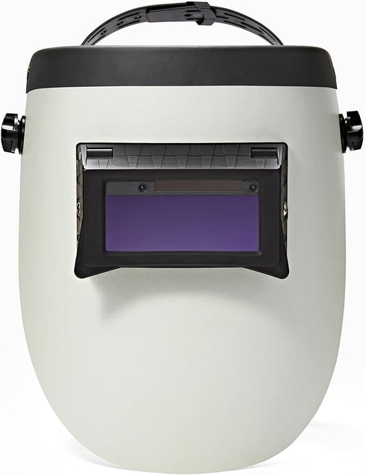 Auto Darkening Welding Helmet - Flip Up Lens, Lightweight, Shade #4/9-13 (White)