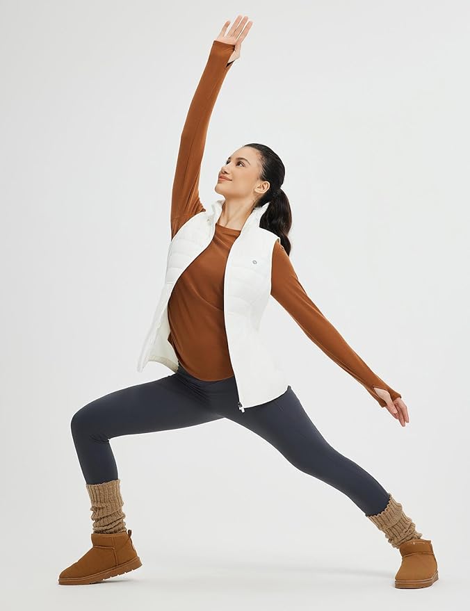 baleaf Womens Thermal Shirts Fleece Lined Long Sleeve Tops Workout Base Layer Slim Fit Cold Weather Gear