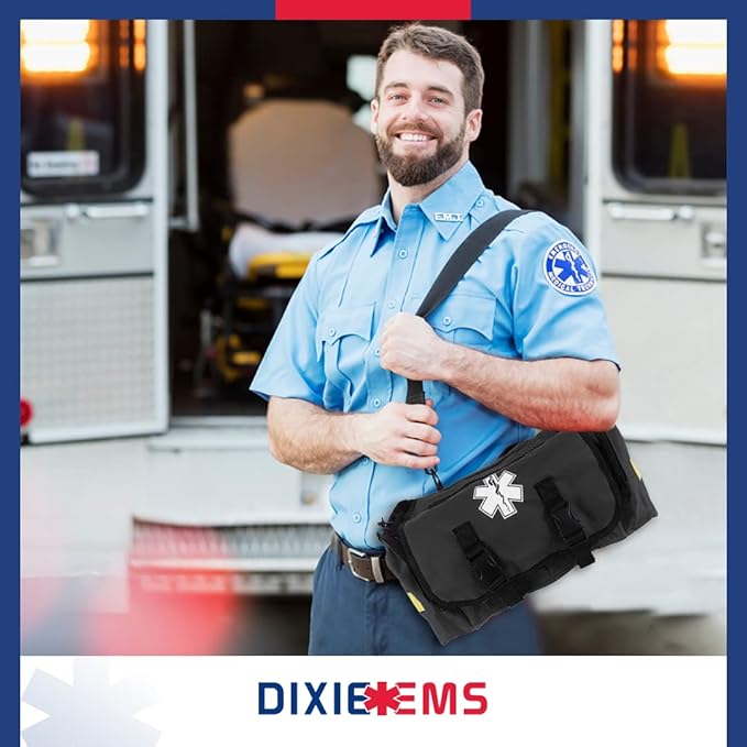 Dixigear First Responder On Call Trauma Bag W/Reflectors - Black