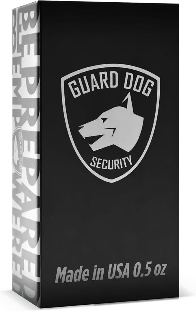 Guard Dog Security AccuFire 2 - Laser Sight Pepper Spray Self Defense - 20% Smaller - Instant Release - 16 Feet Safety Range - Maximum Strength - Finger Grips - Soft Touch Body