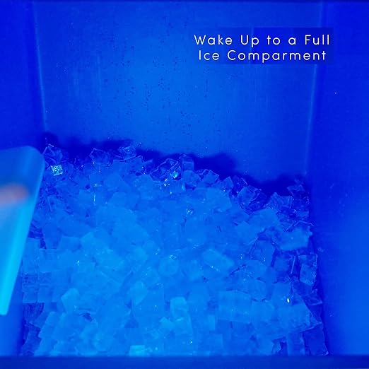 22" Commercial Ice Maker Machine 550LBS/24H with 350LBS Storage Bin, 990W SECOP Compressor, 182 Full Cube Ice Ready in 8-15 min, Air Cooled, Industrial Ice Machine for Business