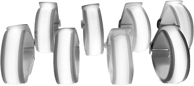 8 Pack LED Bracelets Light Up Wristbands,Glow Flashing Wristbands Glow in The Dark Party Supplies for Party, Festivals, Sports, Camping,Night Events (White)