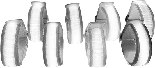 8 Pack LED Bracelets Light Up Wristbands,Glow Flashing Wristbands Glow in The Dark Party Supplies for Party, Festivals, Sports, Camping,Night Events (White)