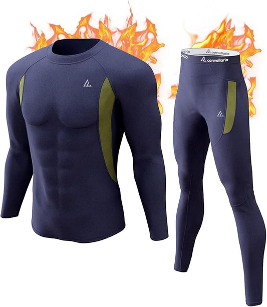 CL convallaria Thermal Underwear Long Johns Set Mens Winter Gift Hunting Gear Sport Base Layer Bottom Top