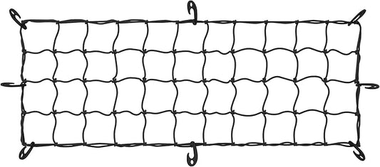 ARKSEN 51" x 19" Heavy Duty Tangle-Free Nylon Cargo Net(4.7" x 4.7" Mesh), Universal Bungee Net for Pickup, Trucks, SUV, Roof Racks, and Travel Luggage Racks