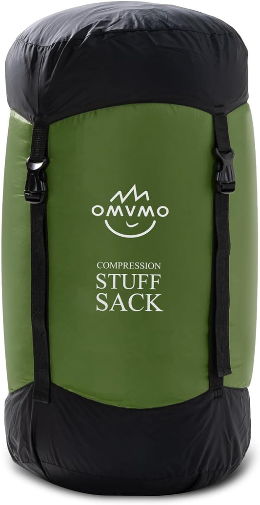 Compression Sack, 12L/19L/32L/46L/53L Water-Resistant Sleeping Bag Stuff Sack,Anti-Tear Ultra Light 400T 20D Nylon Storage Bag,Space Saving Gear for Camping Hiking Travel 1Pcs