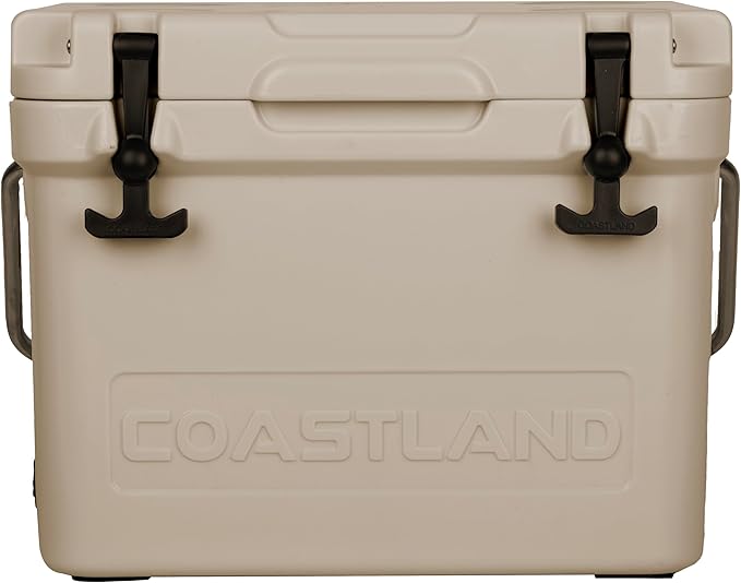 Coastland Bay Series Cooler Premium Everyday Use Insulated Rotomolded Cooler, Small Ice Chest for Tight Spaces, Soccer Games, & Tailgates