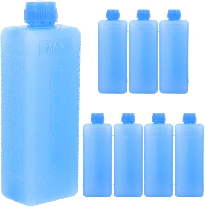 Homoyoyo 8Pcs Ice Packs for Cooler Space Saving Reusable Freezer Ice Box for Beach Camping Fishing Bags Picnic Travel Essentials