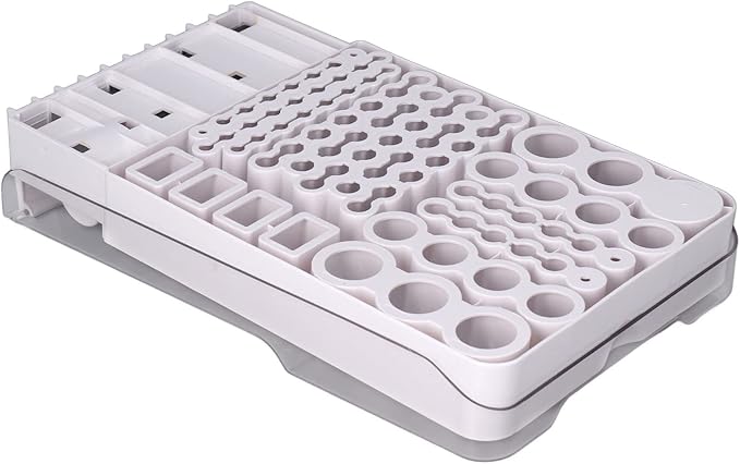 Battery Organizer Storage Box with Tester,Clear Lid Battery Organizer Storage Case Holder Holds 93 Batteries Battery Storage Box Battery Carrying Case（Batteries are Not Included）