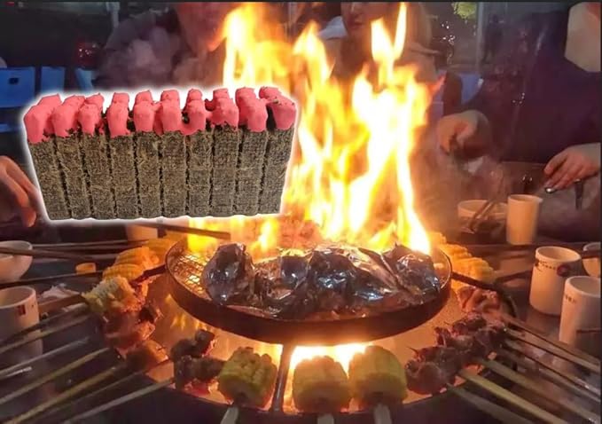 Barbecue Natural Wax Infused Wooden Match Grill Fireplace Waterproof Party Camping Hiking Bushcraft Outdoor + Free Tin Container (1 x 20 Matches)