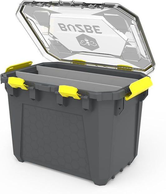 BUZBE Hive 13 Modular Gear Case, Waterproof and Airtight, Stackable Storage Bin with Dividers