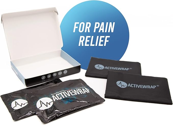 Ice Packs for Injuries Reusable, Hot Cold Packs for Pain Relief, First Aid & Injury Recovery. 2 individual pack covers included to use in ActiveWrap Foot,Wrist & Elbow Ice Wraps Small, 4.5x 6.5 inches