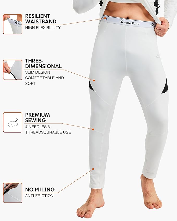 CL convallaria Thermal Underwear Long Johns Set Mens Winter Gift Hunting Gear Sport Base Layer Bottom Top