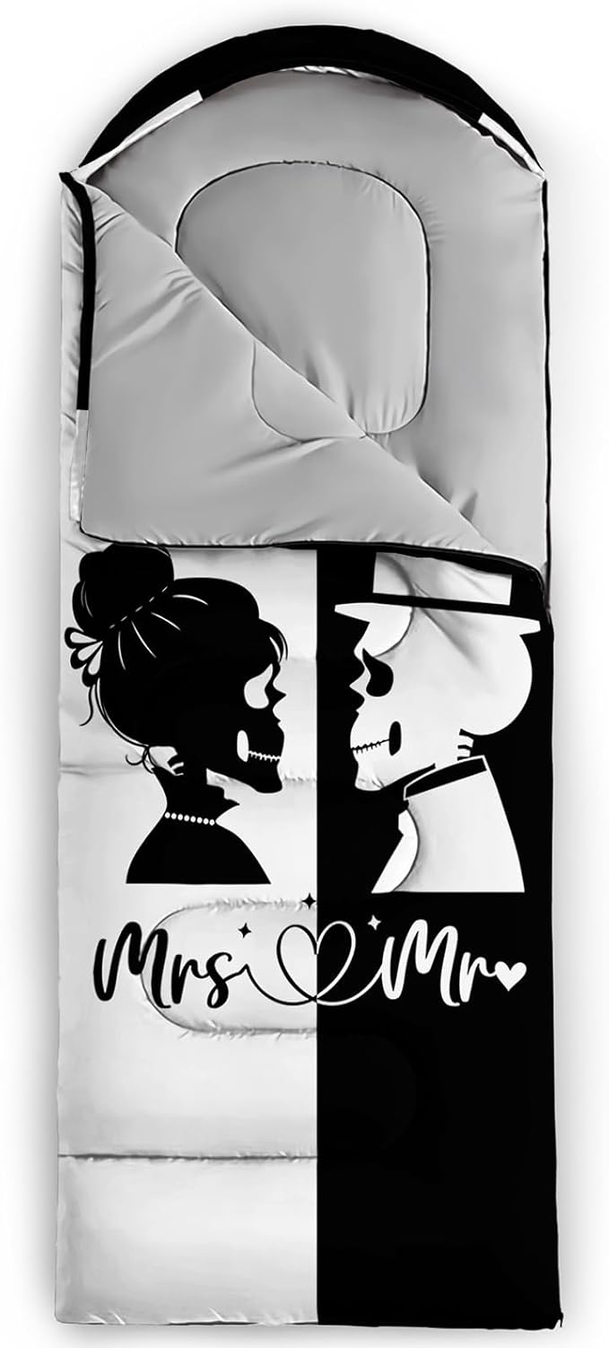 AILONEN Pink Lovely Rabbit Sleeping Bag for Girls Kids Adults,Warm and Cool Weather,Lightweight,Waterproof Backpacking,Cartoon Flowers Printed Bunny Sleeping Bag for Camping