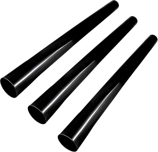 3Pack Vacuum Extension Tubes, 1.25 Inch Diameter, 14.76 Inch Length - Black | Compatible with 1-1/4 Inch Hose Wet/Dry Vacuum Cleaners | Versatile Tool (Black, 3 P 14.76 ")