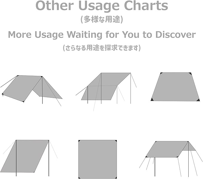 Azarxis Waterproof Camping Tent Tarp Hammock Rain Fly Footprint Ground Cloth Shelter Sunshade Beach Picnic Blanket Mat for Outdoor Camping Park Lawn