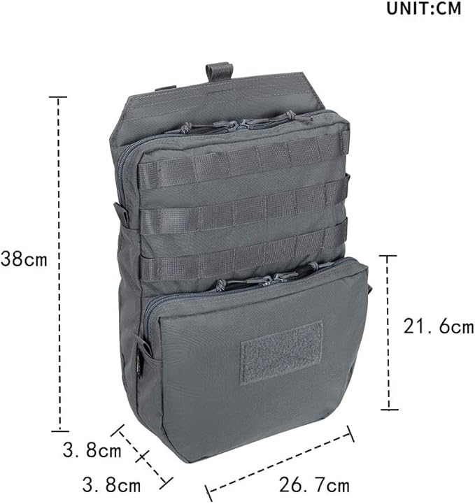 EXCELLENT ELITE SPANKER Tactical MOLLE Hydration Pack for 3L Hydration Water Bladder Molle Vest Accessory
