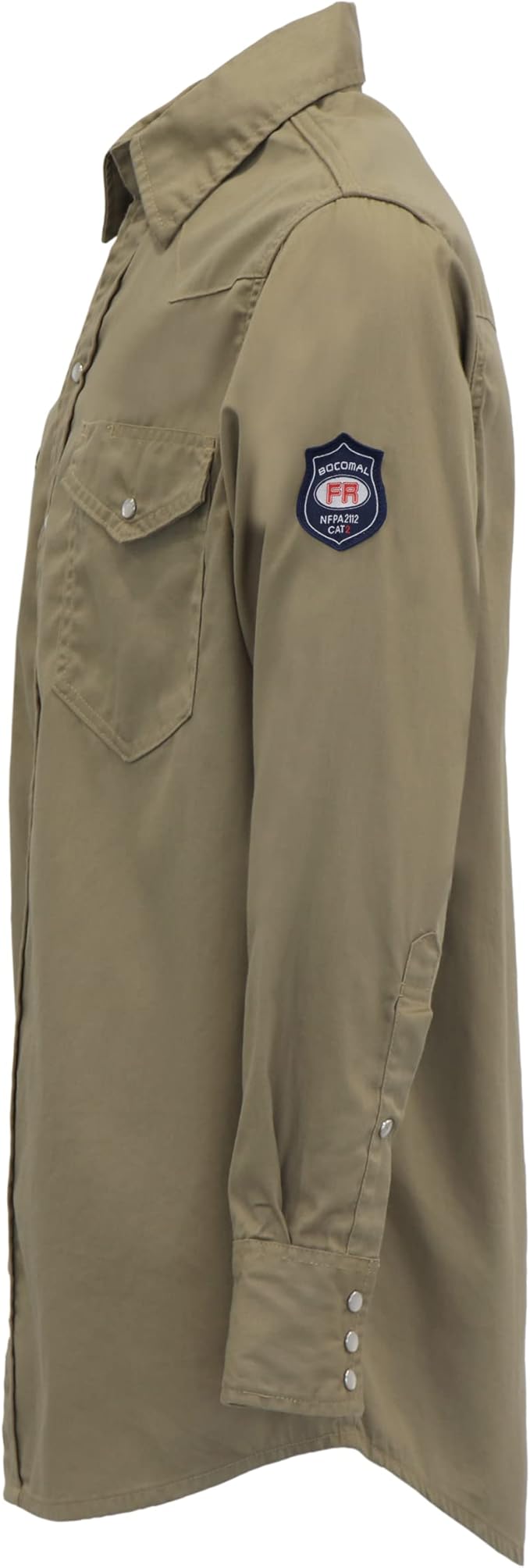 BOCOMAL FR Shirts 6.25oz Lightweight Welding Shirts Flame Resistant Men's Fire Retardant Shirt