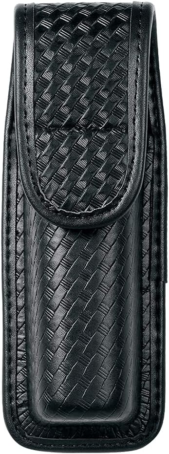 TAFTACFR Molded OC/Mace Spray Pouch, Top Flap Pepper Spray Holster OC/Mace Pepper Spray Black Pouch Hidden Snap(Small for MK3 and Large for MK4)