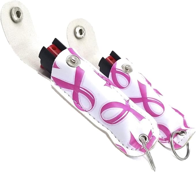 POLICE MAGNUM Mini Pepper Spray Self Defense- Max Heat Strength OC Spray- 2 Pack 1/2 Ounce Holster Keychains