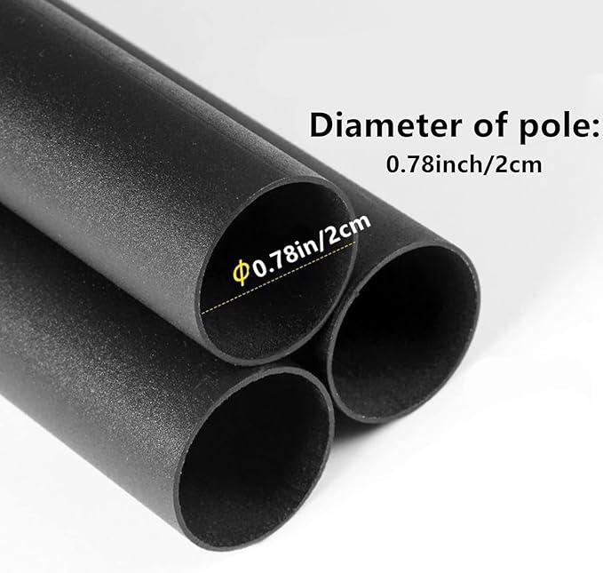 Adjustable Tarp Pole Canopy Pole Set of 2, Portable Tent Poles Rodsfor Camping Tarps,Tent,Awnings, Shelters, Hiking