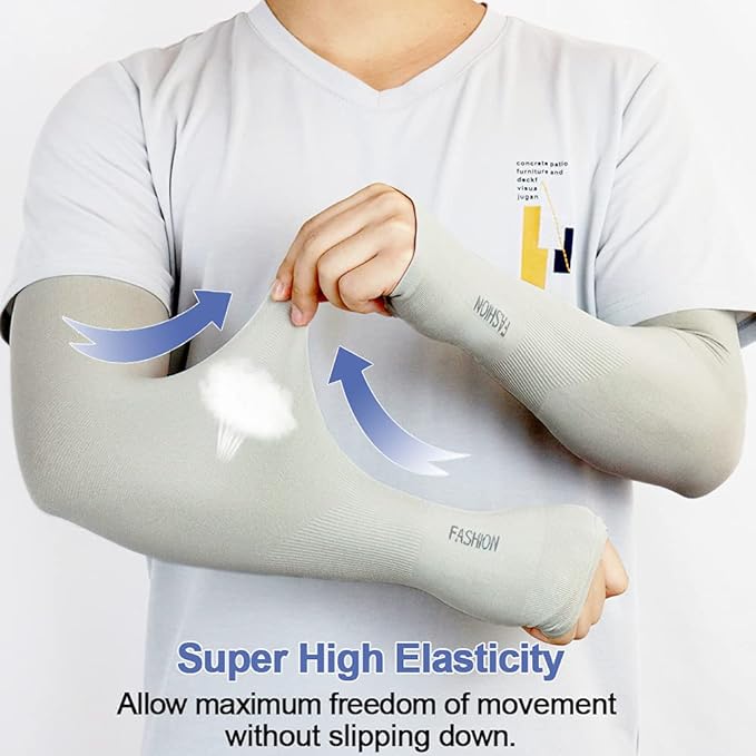 beister 3/6 Pairs UV Cooling Arm Sleeves Sun Protection Unisex for Sports, Cycling, Golf, Running