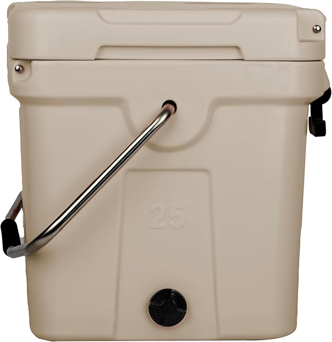 Coastland Bay Series Cooler Premium Everyday Use Insulated Rotomolded Cooler, Small Ice Chest for Tight Spaces, Soccer Games, & Tailgates