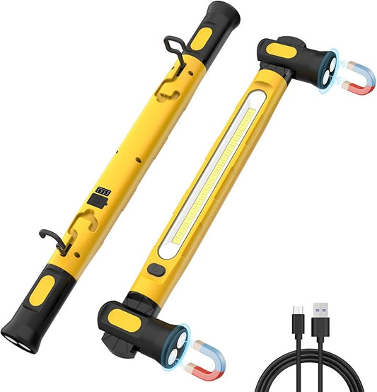 ERAY Cordless Underhood Work Light, 6000mAh/3000LM Rechargeable Worklight with Hook, 3 Modes, 180° Rotatable, Mechanic LED Work Lights for Car Repairing Outdoor Emergency Inspection