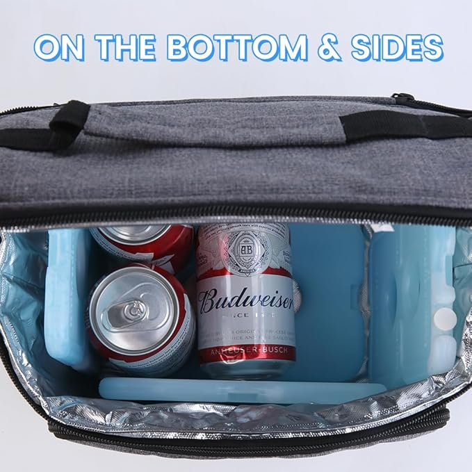 4/8 Pack Ice Packs for Lunch Boxes & Coolers, Slim Reusable Lunchbox Cooler for Women, Quick Freeze Space Saving Freezer Icepack, Long-Lasting Picnic Accessories Small Cold Pack, Travel Essentials