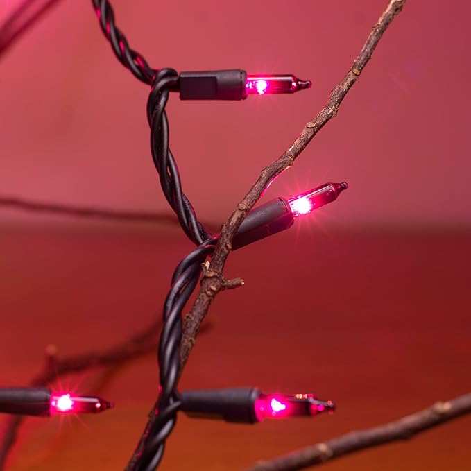 Halloween Decorations Purple String Lights, 21FT Halloween String Lights of Mini Lights, 100 Count Purple Lights Indoor Plug in Outdoor Tree Decorations Party Yard Décor