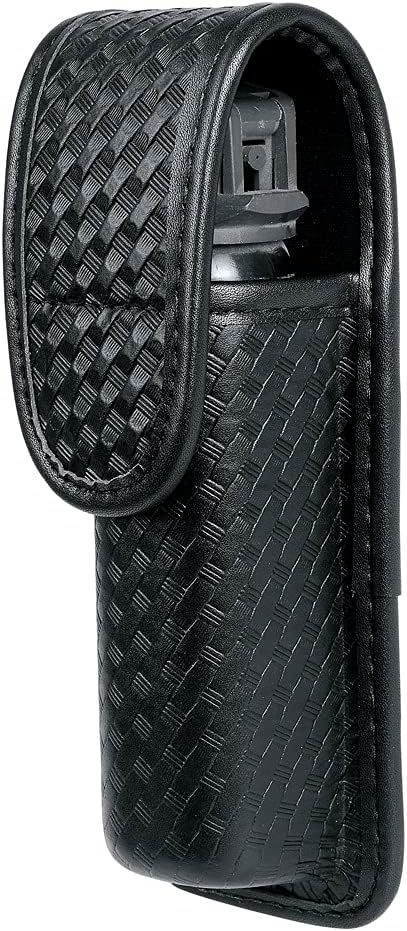 TAFTACFR Molded OC/Mace Spray Pouch, Top Flap Pepper Spray Holster OC/Mace Pepper Spray Black Pouch Hidden Snap(Small for MK3 and Large for MK4)