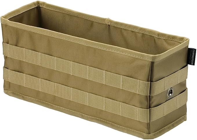 camping moon Side Storage Bag Outdoor Storage Box for Field Rack Black BG-1235BK (Coyote)