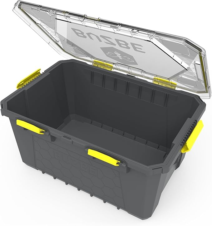 BUZBE Hive 26 Modular Gear Case, Waterproof and Airtight, Stackable Storage Bin with Dividers